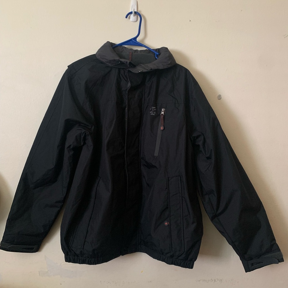 Izod Black and Gray Raincoat